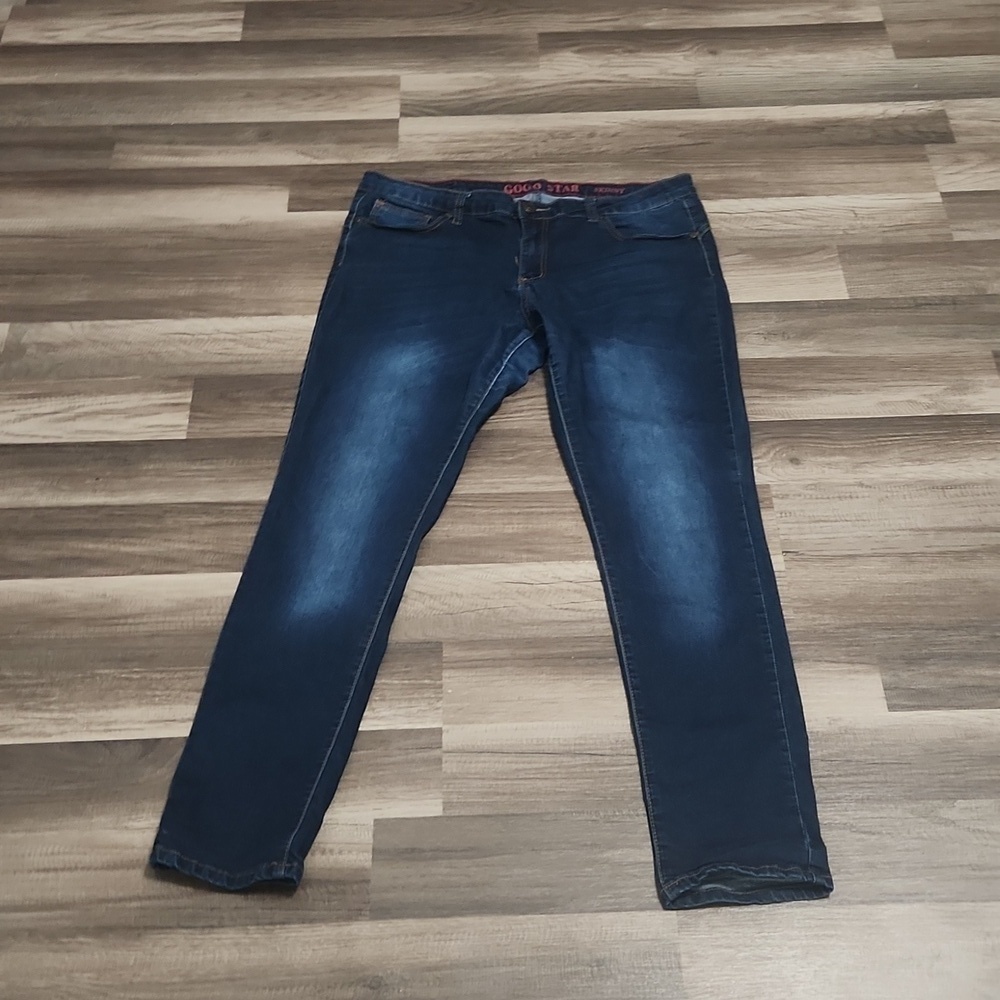GogoStar Dark Wash Stretch Skinny Jeans Size 15 Inseam 29'